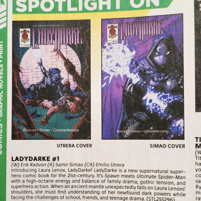 Preorder LadyDarke #1, now live in Previews